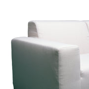 Deko Living - 3 Piece Beige Outdoor Compression Foam Sofa and Table Set