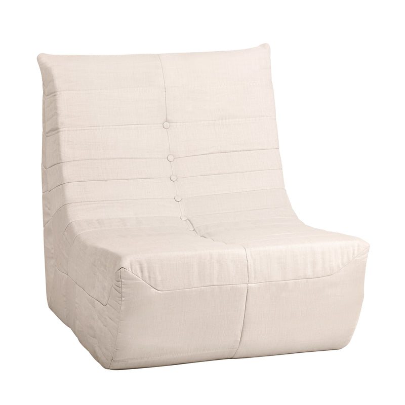 Deko Living - Beige Outdoor Compression Foam Loveseat Sofa