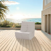 Deko Living - Beige Outdoor Compression Foam Loveseat Sofa