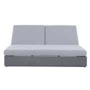 Deko Living - 2 Place Ficarazzi Outdoor Aluminum Rectangular Patio Daybed