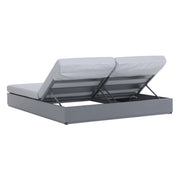 Deko Living - 2 Place Ficarazzi Outdoor Aluminum Rectangular Patio Daybed