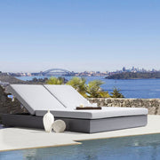 Deko Living - 2 Place Ficarazzi Outdoor Aluminum Rectangular Patio Daybed
