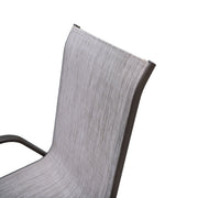 Deko Living - 6 Place Seating Outdoor Aluminum Patio Dining Table Set and Chairs with Gray Textilene Fabric