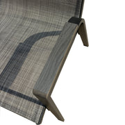 Deko Living - 6 Place Seating Outdoor Aluminum Patio Dining Table Set and Chairs with Brown Textilene Fabric