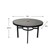 Deko Living - 4 Place Seating Outdoor Patio Dining Table and Swivel Chairs Set