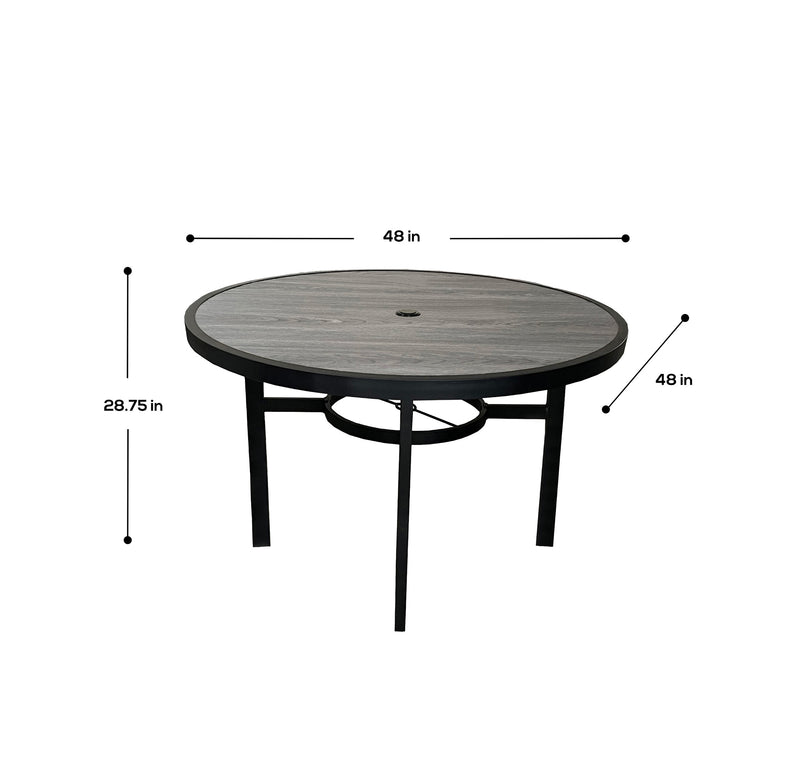 Deko Living - 4 Place Seating Outdoor Patio Dining Table and Swivel Chairs Set