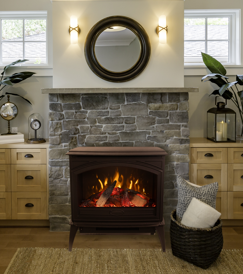 Amantii CastIron 50 cm Freestanding Electric Fireplace E-50HO