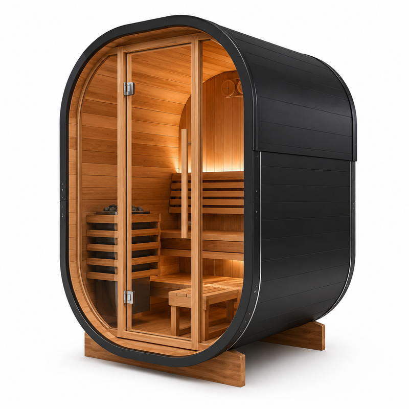 Single Outdoor Solid Wood Sauna Room - Customizable, Waterproof & Anti-Corrosion