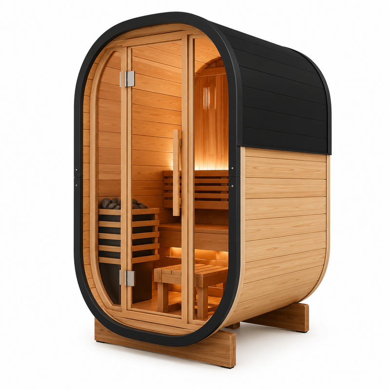 Single Outdoor Solid Wood Sauna Room - Customizable, Waterproof & Anti-Corrosion