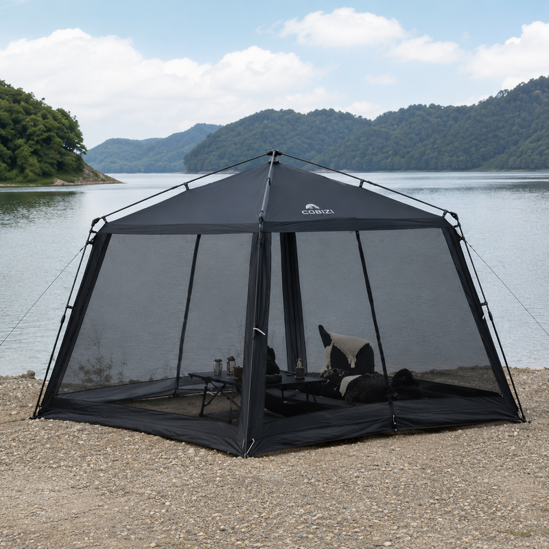 Portable Folding Camping Tent Automatic Opening Stable Beach Fishing Mosquito-proof Tent Outdoor Sunshade Camping Equipment