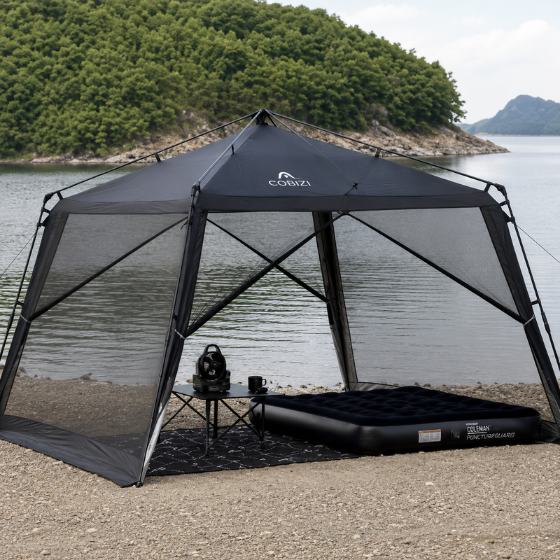 Portable Folding Camping Tent Automatic Opening Stable Beach Fishing Mosquito-proof Tent Outdoor Sunshade Camping Equipment