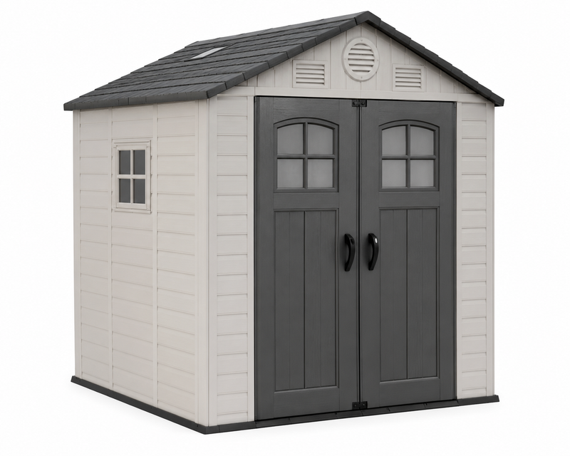 for-Resin Garden Shed Heavy Duty Outdoor Storage Cabinet with Plastic Frame Easily Assembled for Patio and Garage Area@