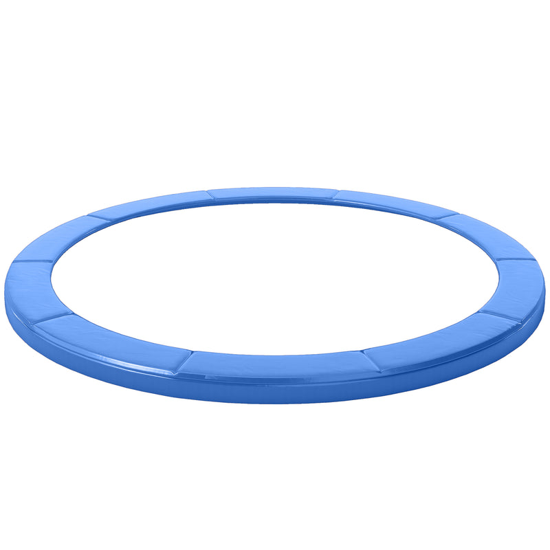 Soozier Trampoline Pad, 14FT Replacement Trampoline Safety Pad Mat Spring Cover, Water-Resistant, UV-Resistant, Tear-Resistant, No Holes for Pole, Blue