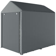 4 x 6ft Outdoor Storage Shed Tent, Portable Shed with Roll-up Door for Motorcycle, Bike, Garden Tools