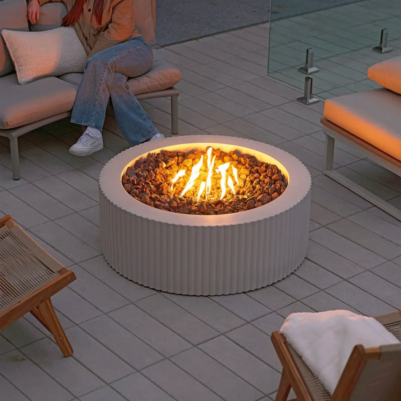 Techo-Bloc Sculptura Scalloped Firepit
