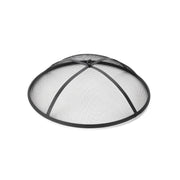 Deko Living - 27 Inch Round Outdoor Steel Wood Burning Fire Pit with Cooking Grill and Spark Screen