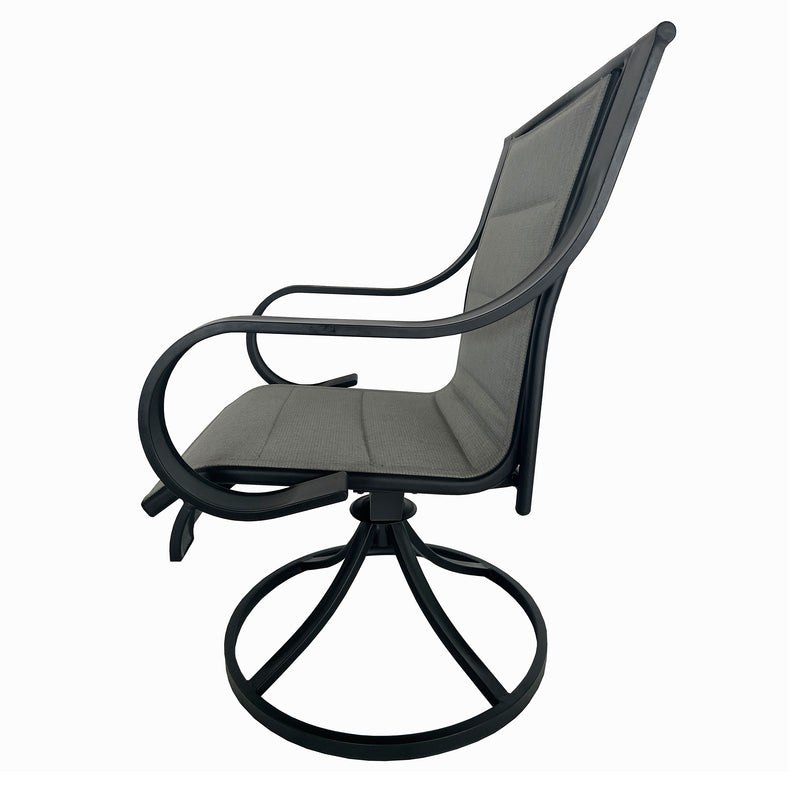 Deko Living - 4 Place Seating Outdoor Patio Dining Table and Swivel Chairs Set
