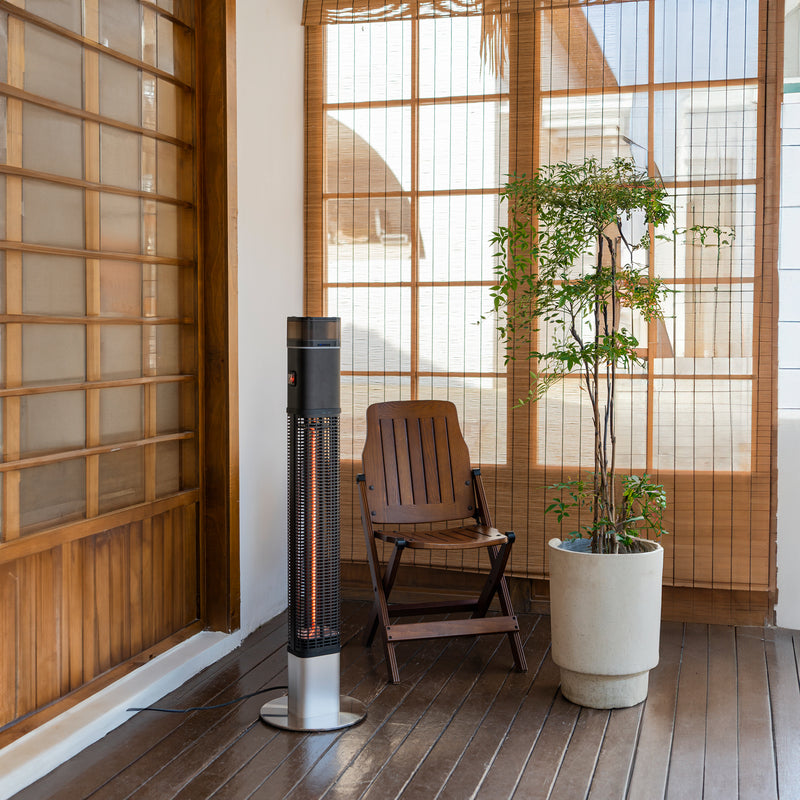 Deko Living - 1500W Electric Column Heater with Halogen Tube