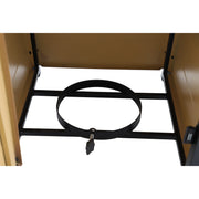 Deko Living - Tapered Square Outdoor Propane Gas Fire Pit Table 40,000 BTU Propane with Glass Bead Filler
