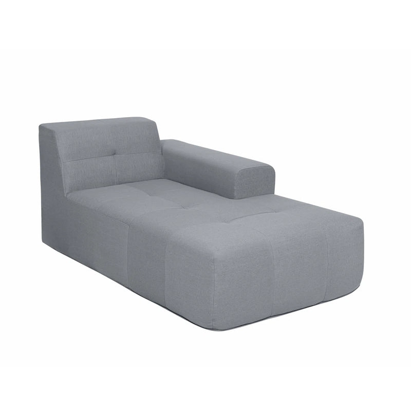 Deko Living - 3 Piece Gray Outdoor Compression Foam Sofa and Table Set