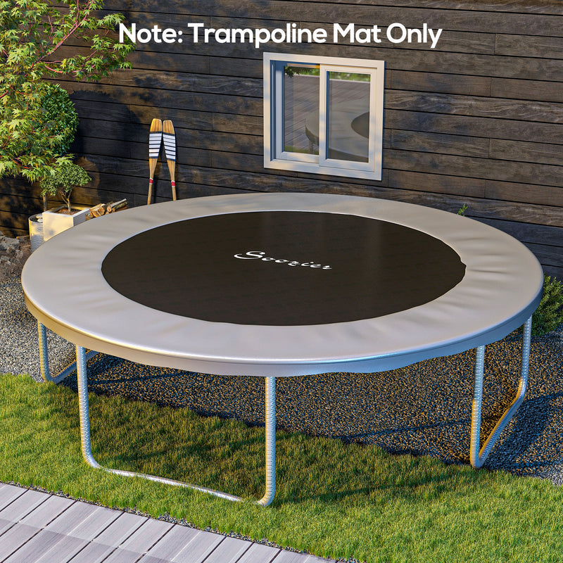 Soozier Trampoline Replacement Mat, Fits 14' Trampoline w/ 80 V-Hooks & 5.5" Springs (Spring & Frame not Included), Green