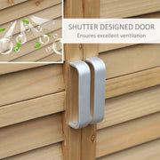 Wooden Garden Storage Shed Kit - Natural