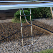 Soozier Trampoline Ladder Steel, 2/3 Steps Outdoor Trampoline Accessories, 43 Inch Length