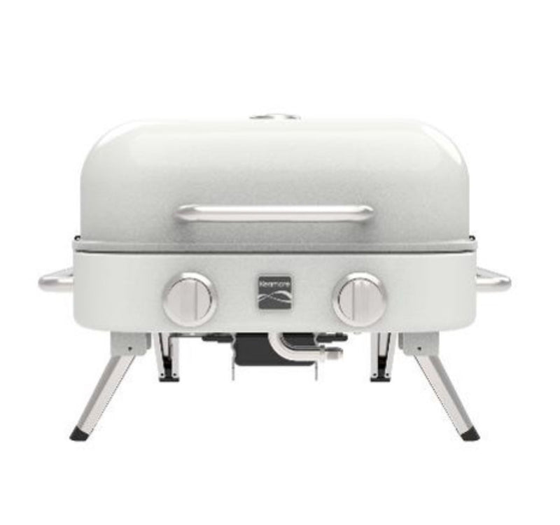 Kenmore 2 Burner Retro Tabletop Gas Grill - Pearl