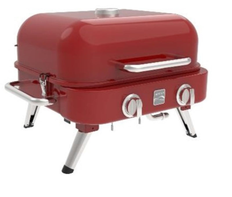 Kenmore 2 Burner Retro Tabletop Gas Grill - Red