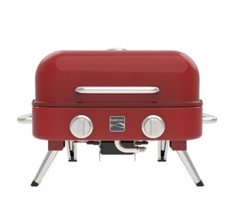 Kenmore 2 Burner Retro Tabletop Gas Grill - Red