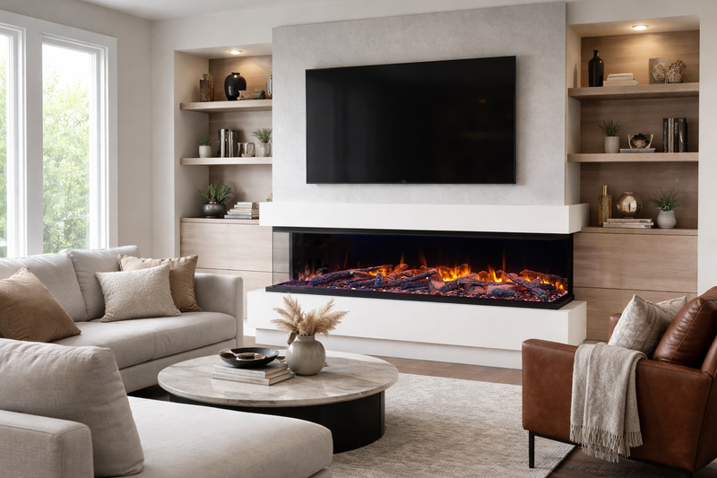 Amantii Fire & Ice RusticStone 36"