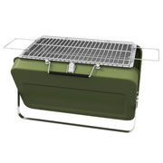 Outsunny - Metal Suitable-Style Portable BBQ Grill - Green