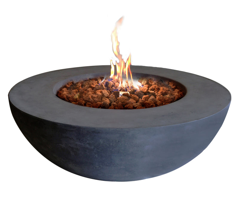 Elementi Lunar Bowl Fire Table - Dark Gray