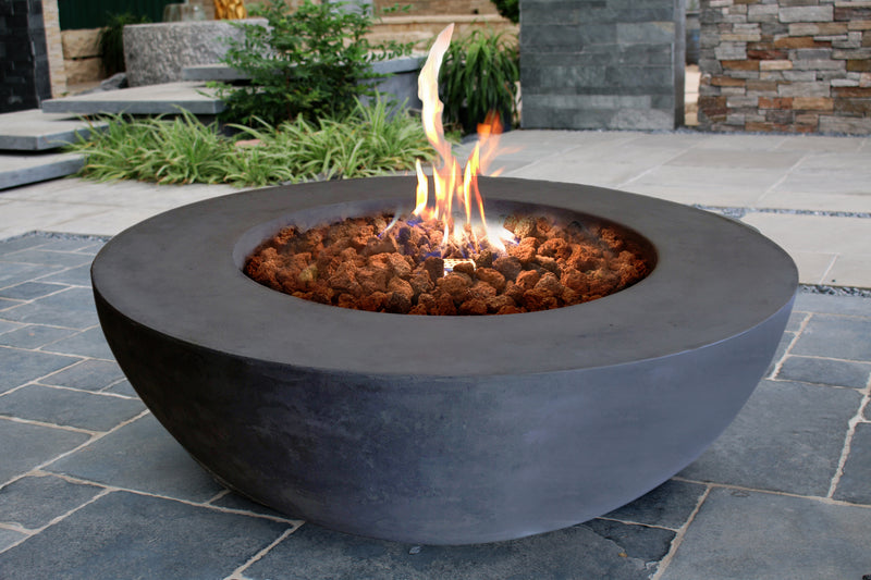 Elementi Lunar Bowl Fire Table - Dark Gray