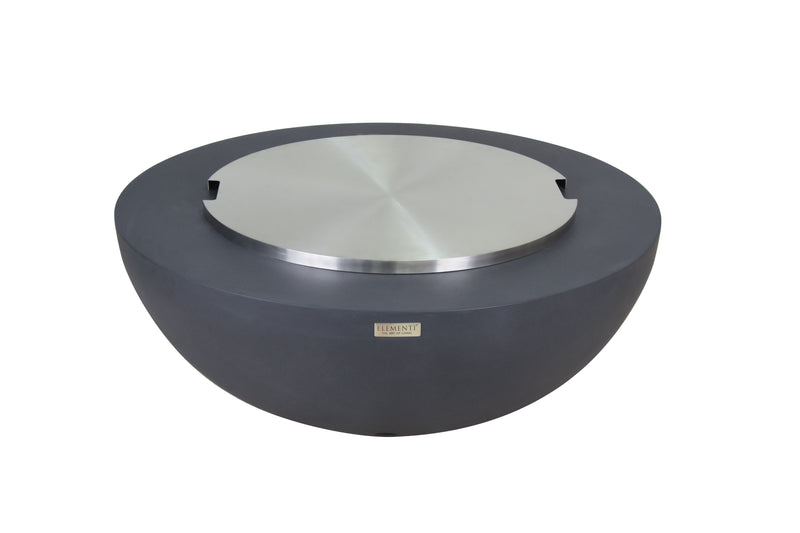 Elementi Lunar Bowl Fire Table - Dark Gray