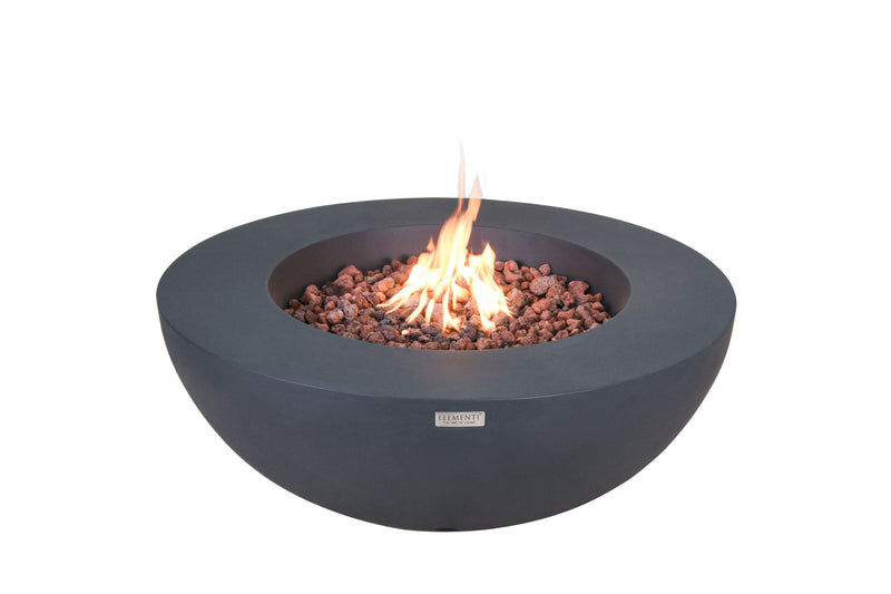 Elementi Lunar Bowl Fire Table - Dark Gray