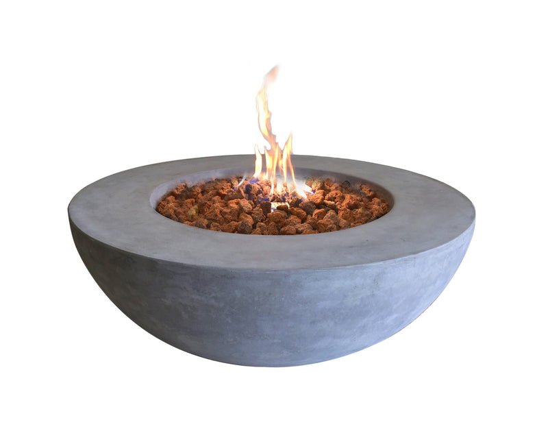 Elementi Lunar Bowl Fire Table - Light Gray