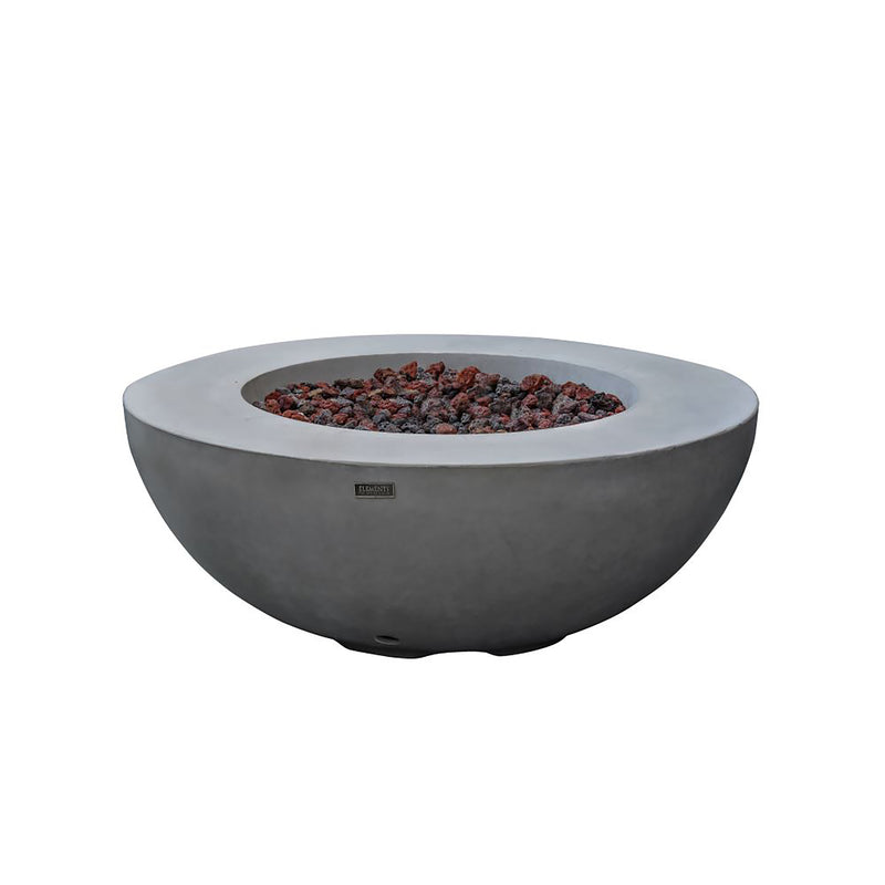 Elementi Lunar Bowl Fire Table - Light Gray