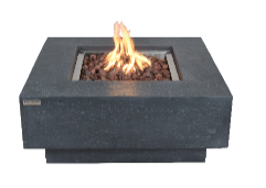 Elementi Manhattan Fire Table - Dark Gray