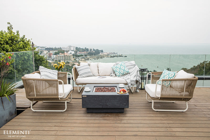 Elementi Manhattan Fire Table - Dark Gray