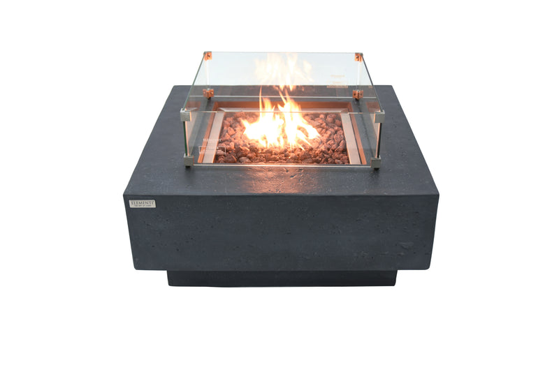 Elementi Manhattan Fire Table - Dark Gray