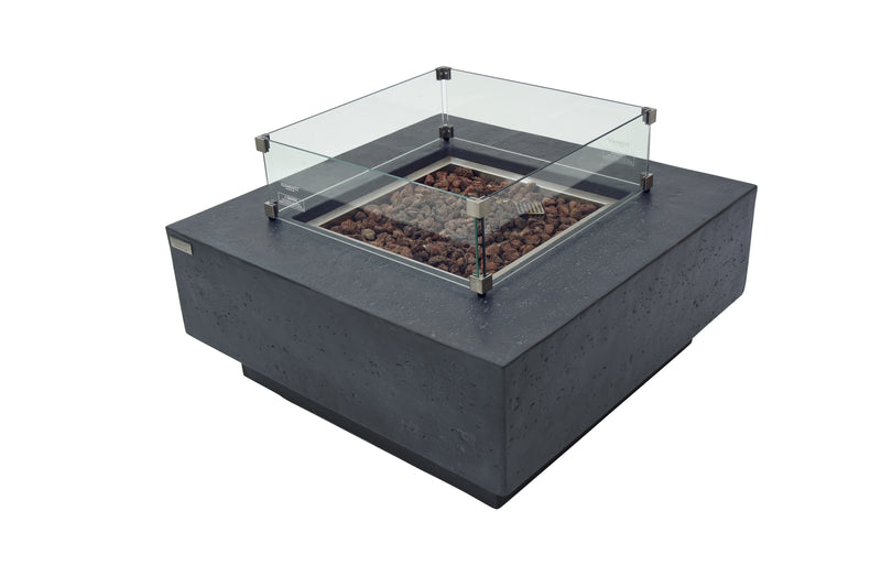 Elementi Manhattan Fire Table - Dark Gray