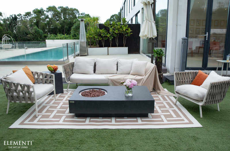 Elementi Metropolis Fire Table - Dark Gray