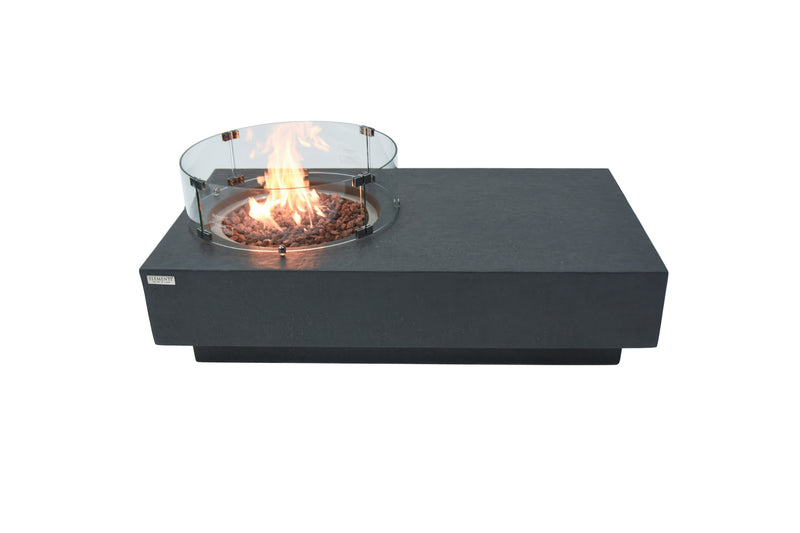 Elementi Metropolis Fire Table - Dark Gray