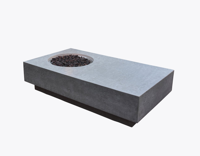 Elementi Metropolis Fire Table - Light Gray