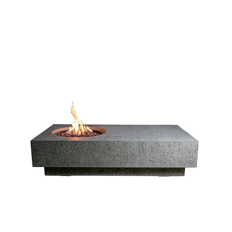 Elementi Metropolis Fire Table - Light Gray