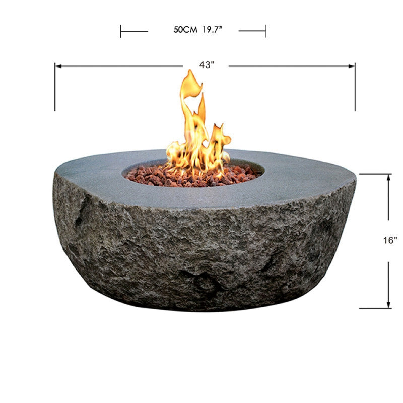 Elementi Boulder Fire Table