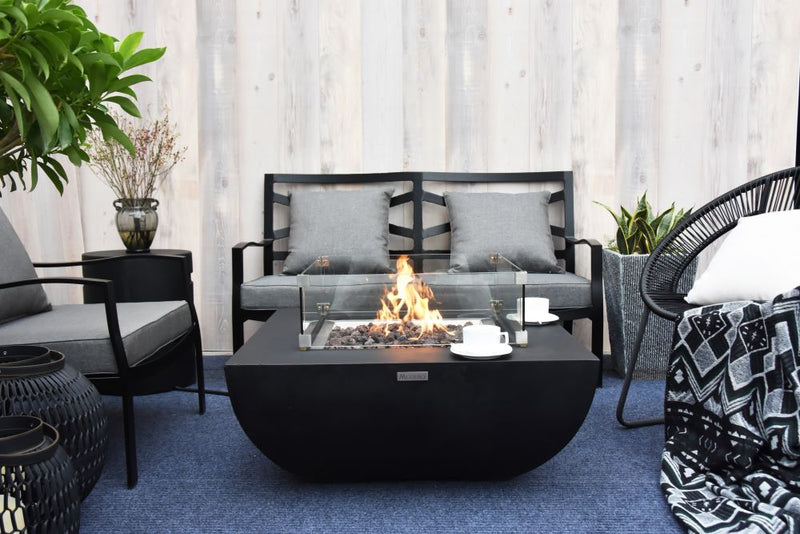 Modeno Aurora Fire Table - Black