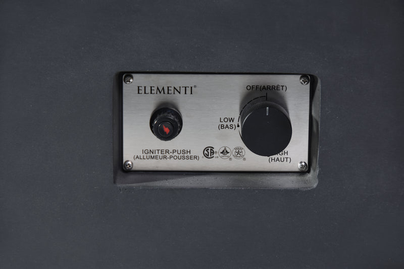 Elementi Granville Fire Table - Dark Gray