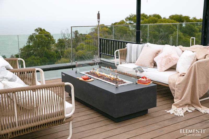 Elementi Granville Fire Table - Dark Gray